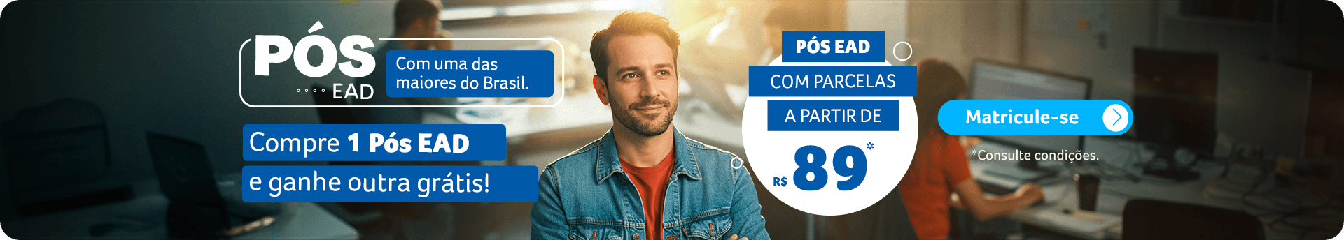 banner campanha de pós em dobro unic Junho