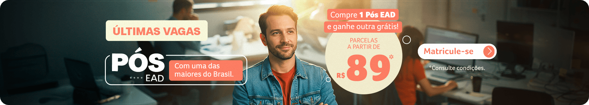 banner campanha de pós em dobro unime Junho