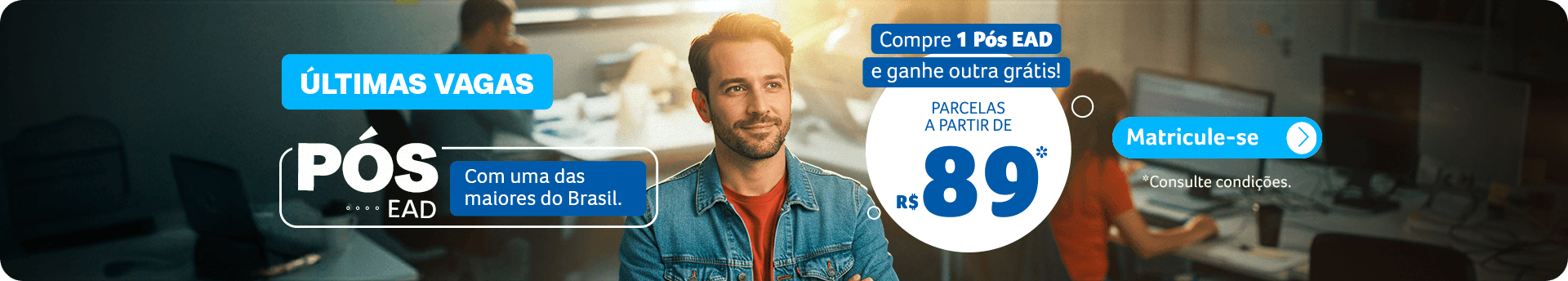 banner campanha de pós em dobro unic Junho