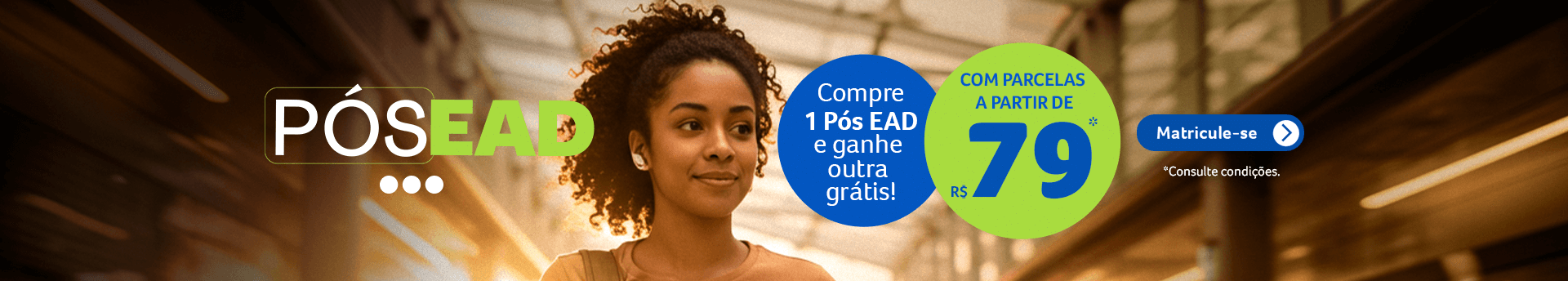 Banner campanha de pós em dobro julho uniderp