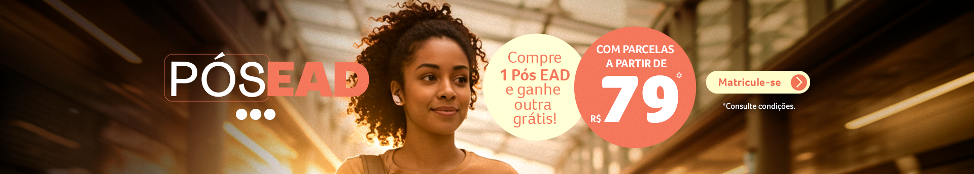 banner campanha de pós em dobro Julho unime