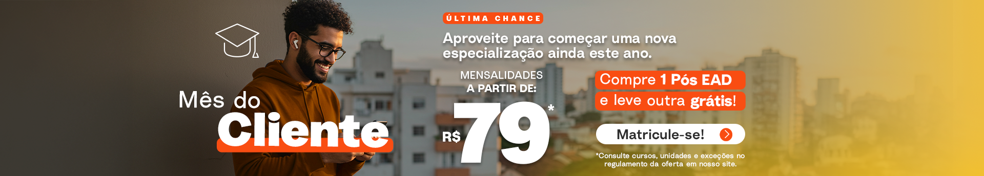 Banner Mês do Consumidor Pós em dobro Setembro - Pitágoras